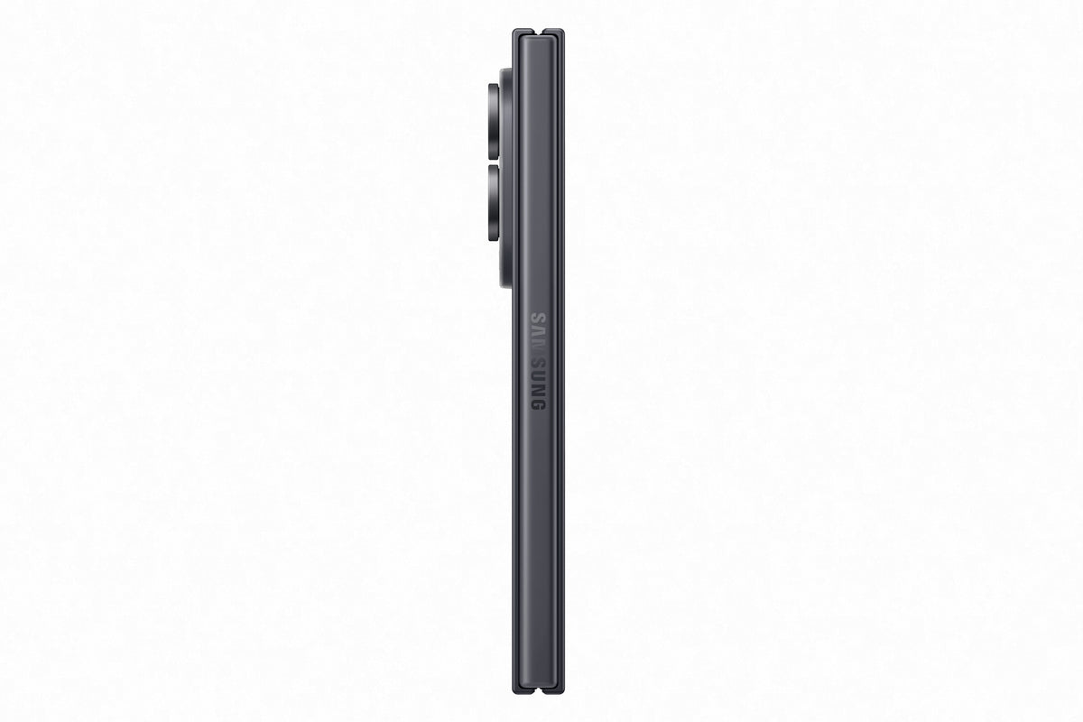 Side view of Celular Samsung Galaxy Z Fold8 5G 12GB RAM smartphone in closed position
