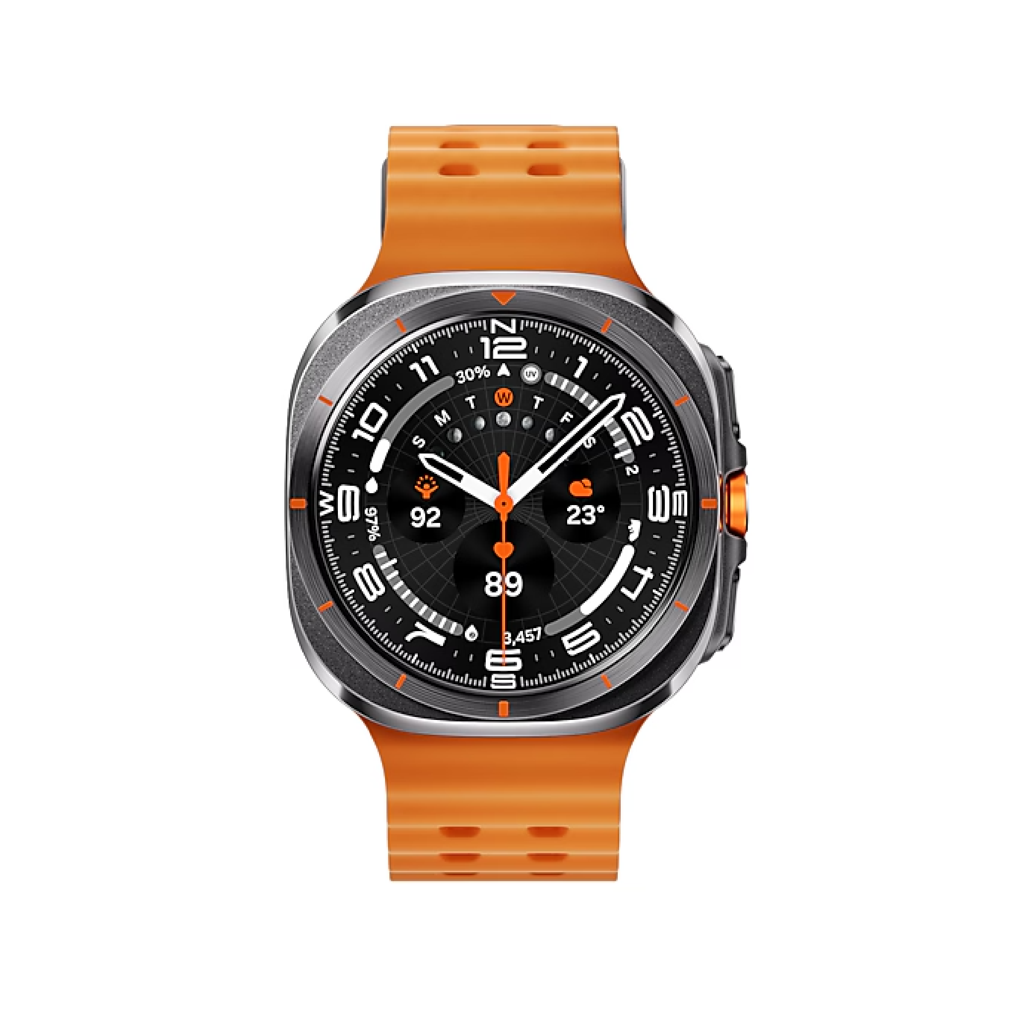 SAMSUNG L705 WATCH ULTRA  47MM 2025 reloj inteligente titanio naranja resistente para aventuras con GPS dual y batería de larga duración