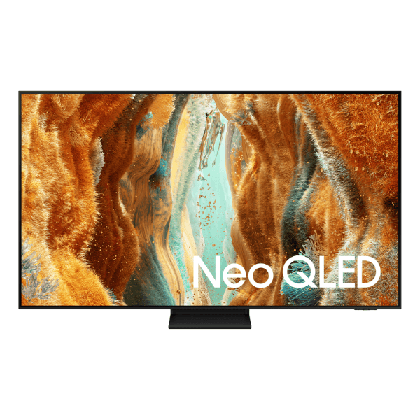Pantalla Samsung QN70F 75 pulgadas Neo QLED 4K - Vista frontal de la pantalla con diseño Neo QLED