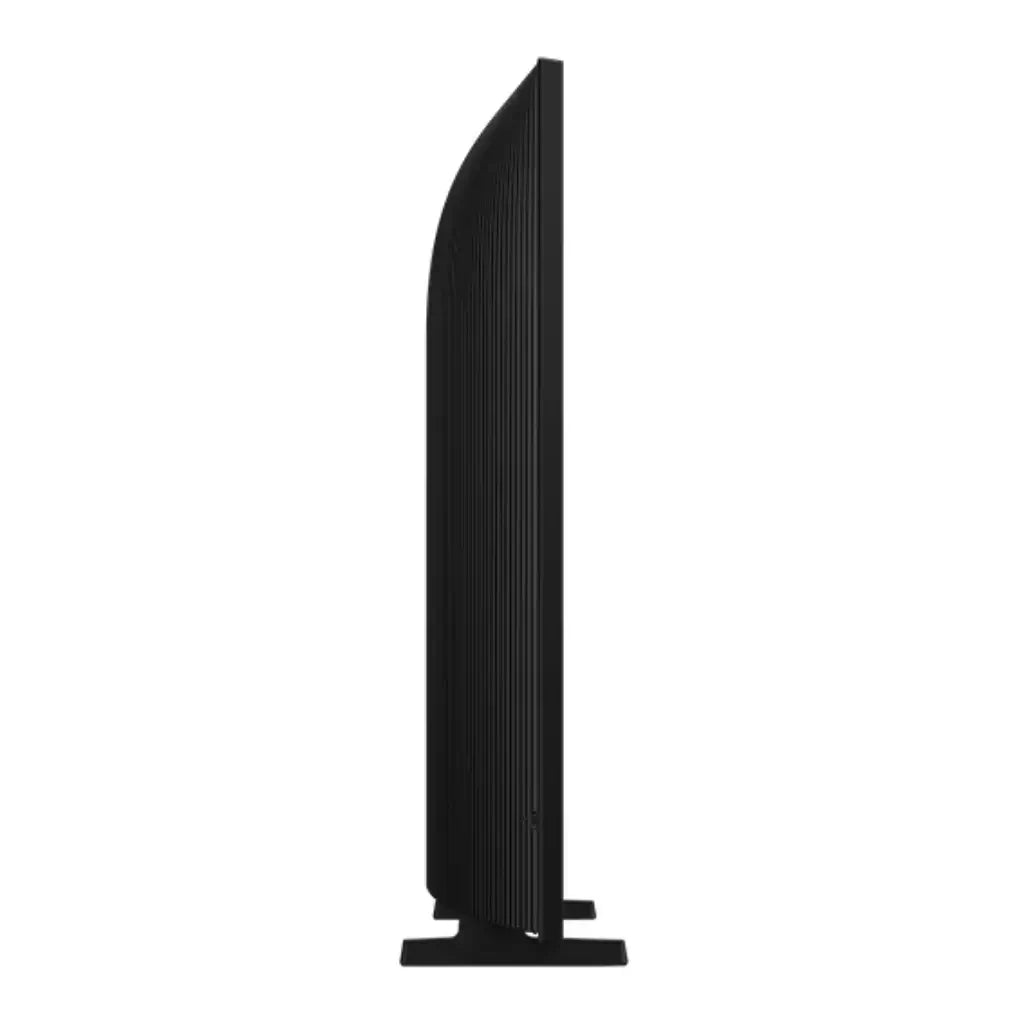 Vista lateral de la Pantalla Smart TV 32 pulgadas Samsung H5000 en color negro.