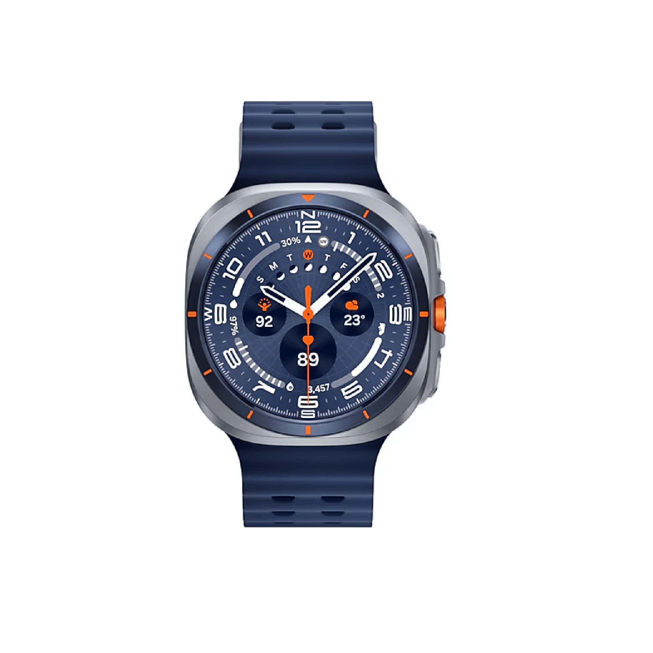 SAMSUNG L705 WATCH ULTRA 47MM 2025 TITANIUM SILVER smart watch with durable military design and advanced technologies