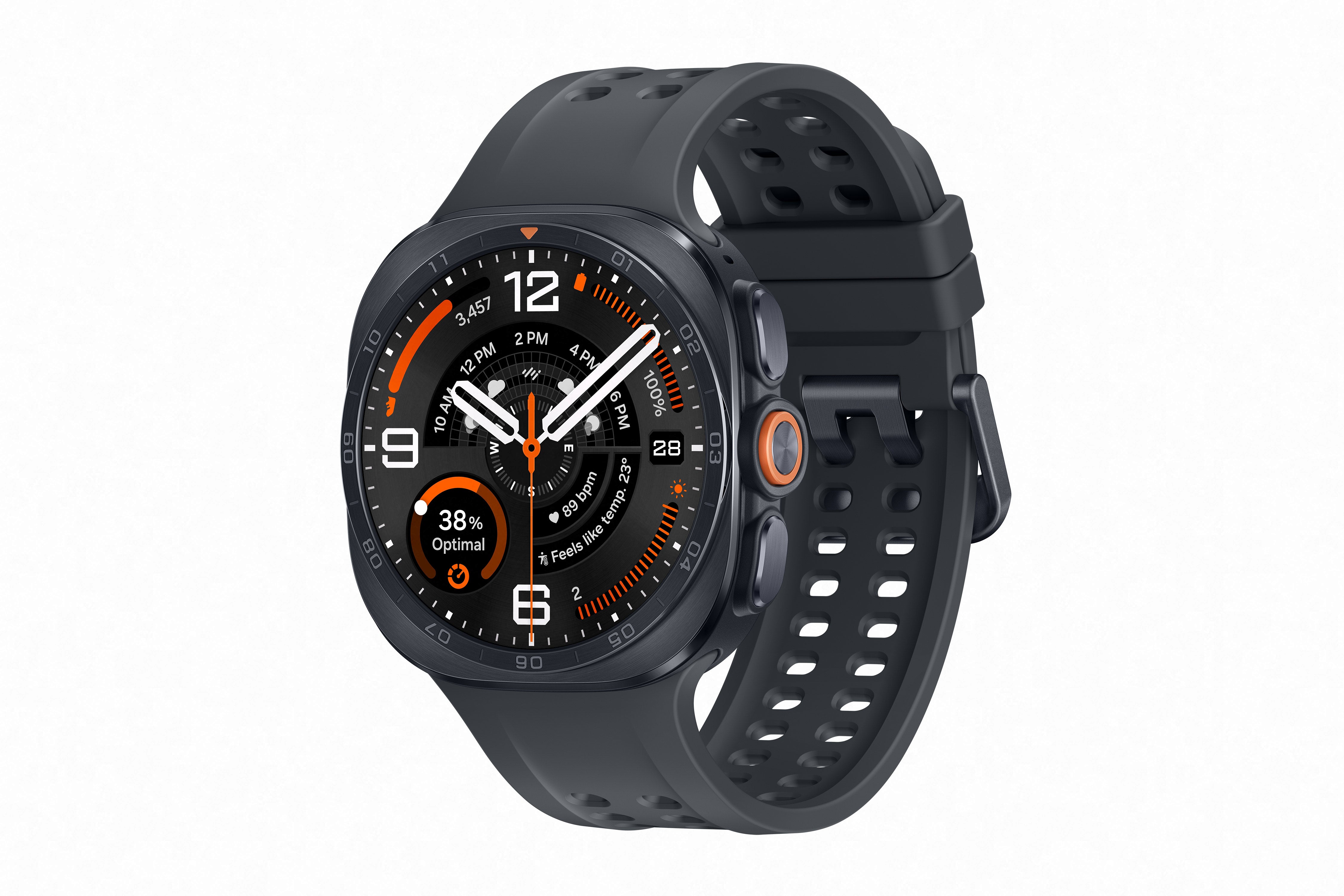 Reloj inteligente Galaxy Watch Ultra 2 Samsung con diseño moderno y duradero en titanio y cristal de zafiro ideal para uso diario y deportes.