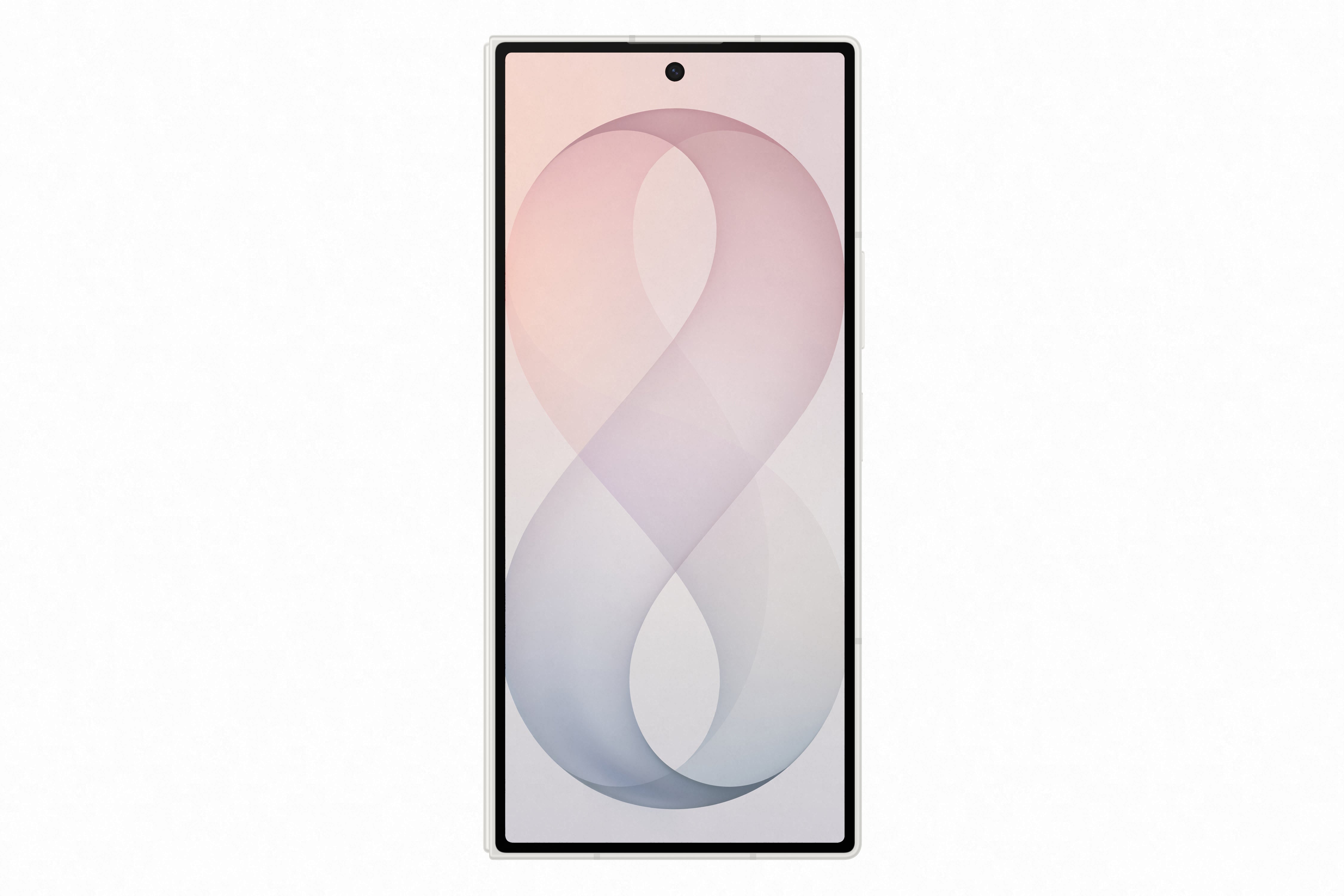 Telefono celular Galaxy Z Fold8 Ultra en pantalla principal con diseño plegable y elegante.