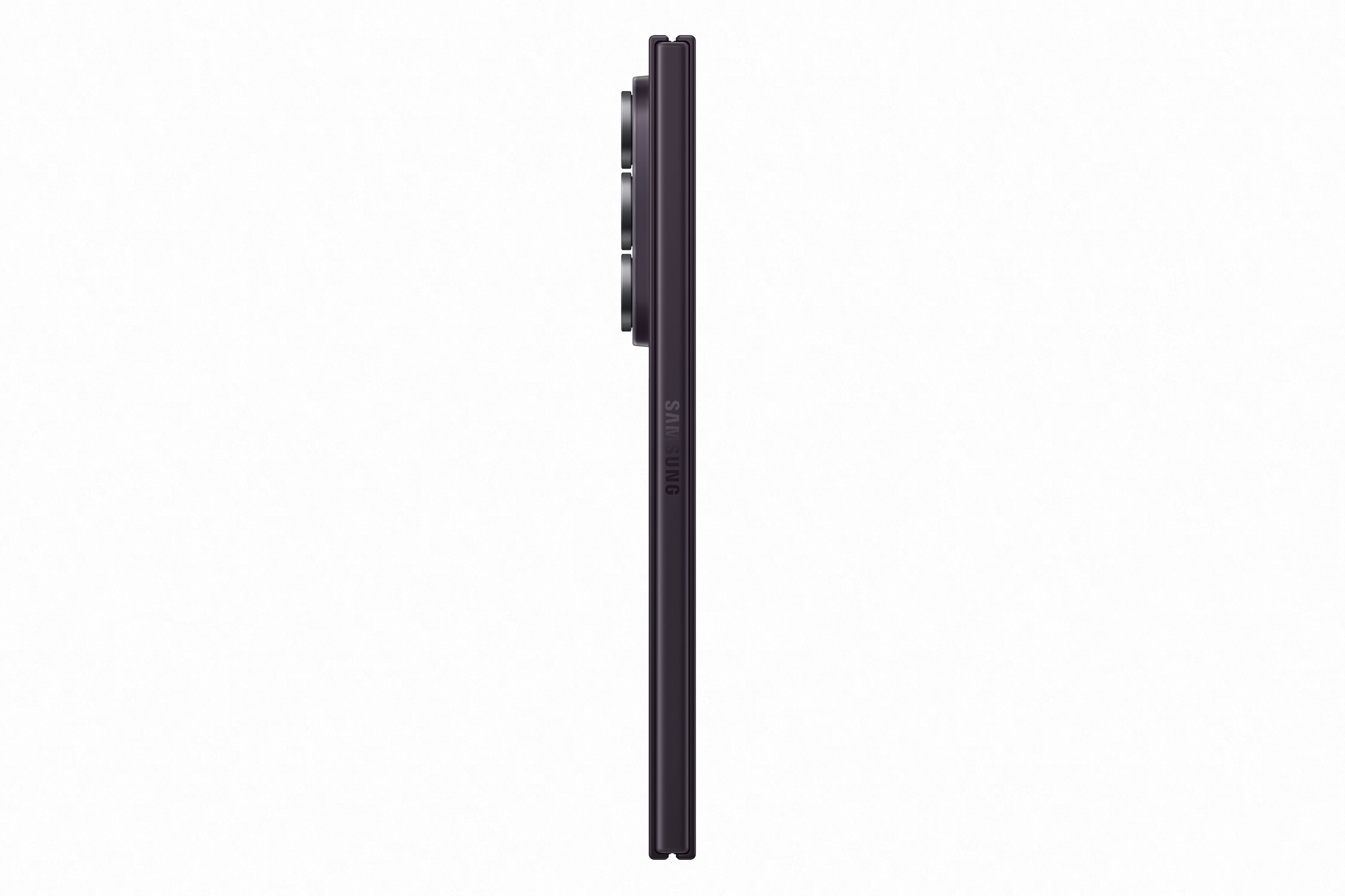 Lateral del Telefono celular Galaxy Z Fold8 Ultra mostrando diseño plegable ultradelgado.