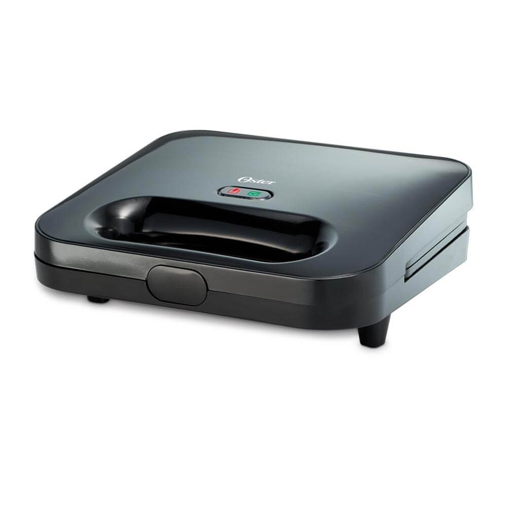 Sandwichera Oster Compacta - 2 Rebanadas - Termostato Automático - Cierre De Seguridad - Almacenamiento Vertical - Luces Indicadoras - Cable Enrollable - Negro Sandwicheras Costa Rica