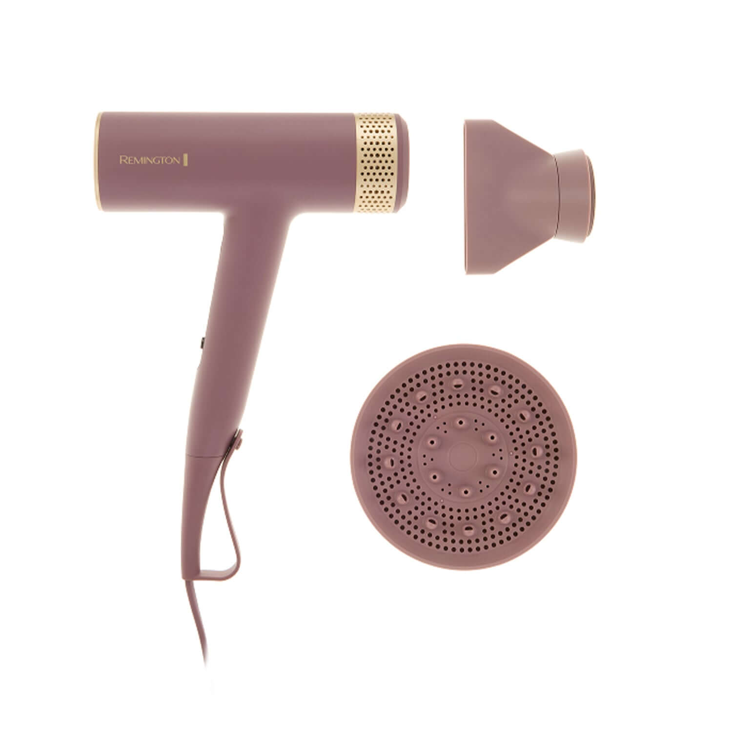 Secador de cabello digital Remington AIRvive - EC8930-110F con accesorios incluidos.