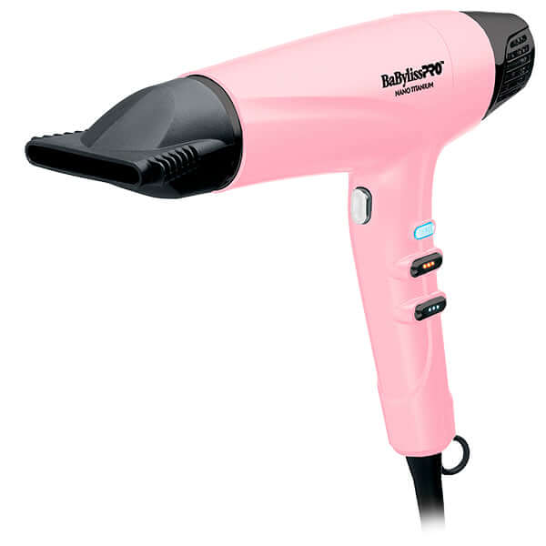 Secadora rápida rosa de BabylissPRO, ideal para un secado eficiente y rápido del cabello.