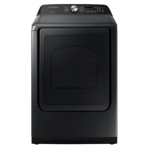 Secadora gas Samsung 24 kg carga frontal en color negro, eficiente y moderna para el hogar.