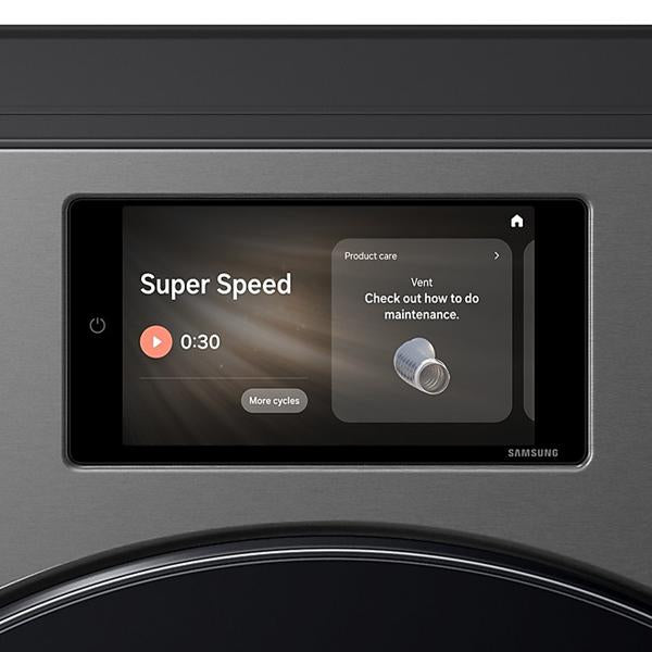 Secadora SAMSUNG 24 Kg Gas Carga Frontal Touch Screen Negra Lavadora Y Secadoras Costa Rica