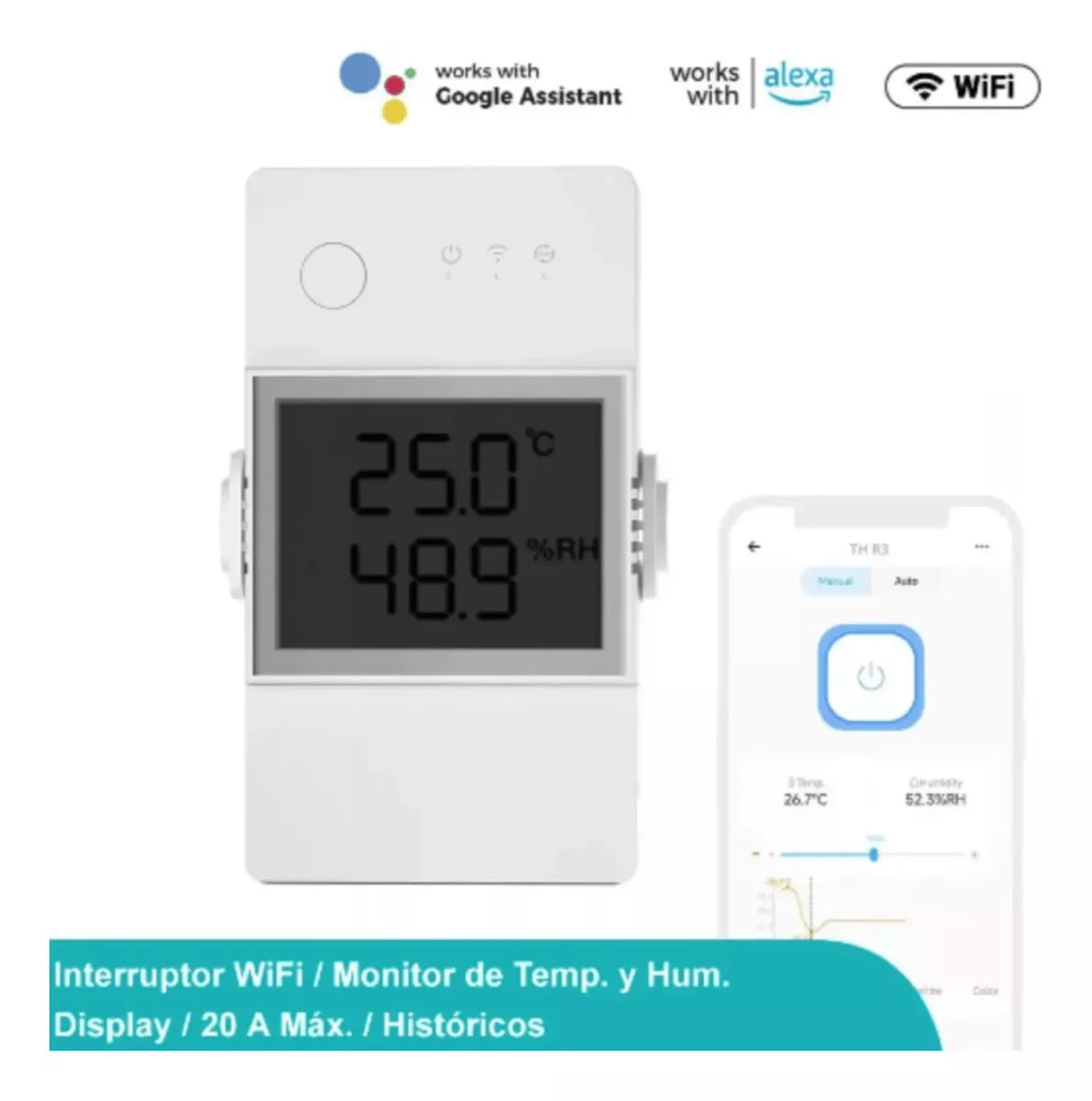 Sensor Temperatura Humedad Sonoff Th Elite Interruptor Wifi Sonoff Accesorios Inteligentes Costa Rica