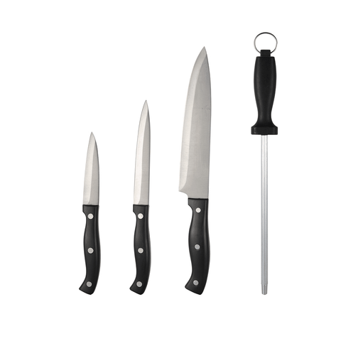 Set 3 Pzas Cuchillos Y Chaira 2.2 Mm Acero Inox Hamilton Beach Hdb603 Productos De Cocina > Cuchillos Y Otros Costa Rica