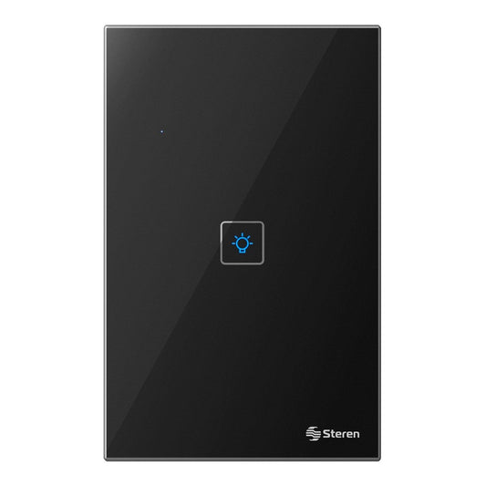 Apagador Inteligente  Caratula Negra Touch Para Shome-211 Steren