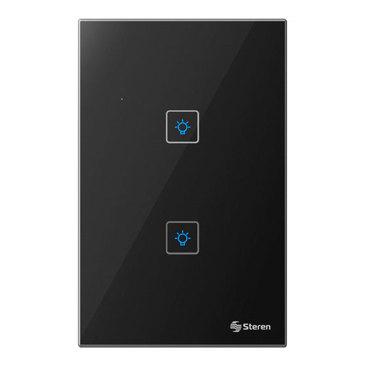 Apagador Inteligente  Caratula Negra Touch Para Shome-212 Steren