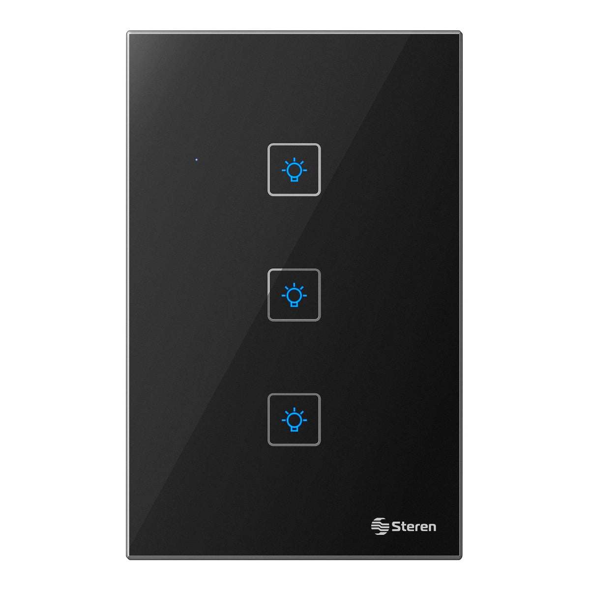 Apagador Inteligente Caratula Negra Touch Para Shome-213 Steren