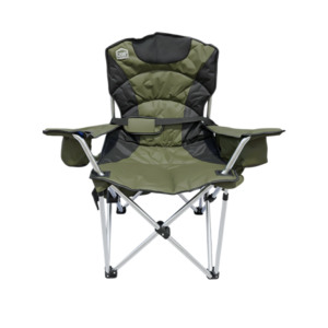 Silla Plegable FLM WH-113 para Camping y Exteriores con Funda Verde Oscuro