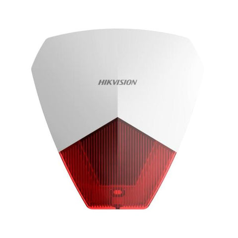 SIRENA CABLEADA HIKVISION DS-PS1-R 105 DB IP54 CON ALERTA SONORA Y FLASH LED