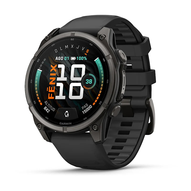 Smartwatch Garmin Fenix 9 47mm Titanio DLC GPS AMOLED Negro 010-04762-10