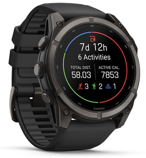 Smartwatch Garmin Fenix 9 51mm Titanio DLC AMOLED GPS Negro 010-04763-10