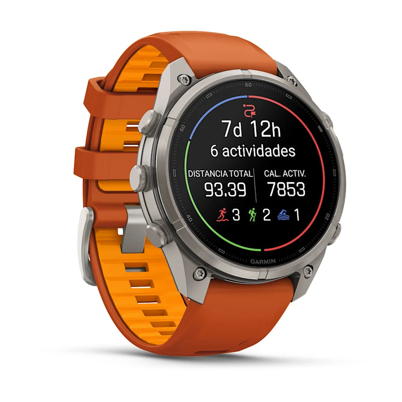 Smartwatch Garmin Fenix 9 Pro 47mm Titanio AMOLED GPS Autumn Orange 010-04336-05