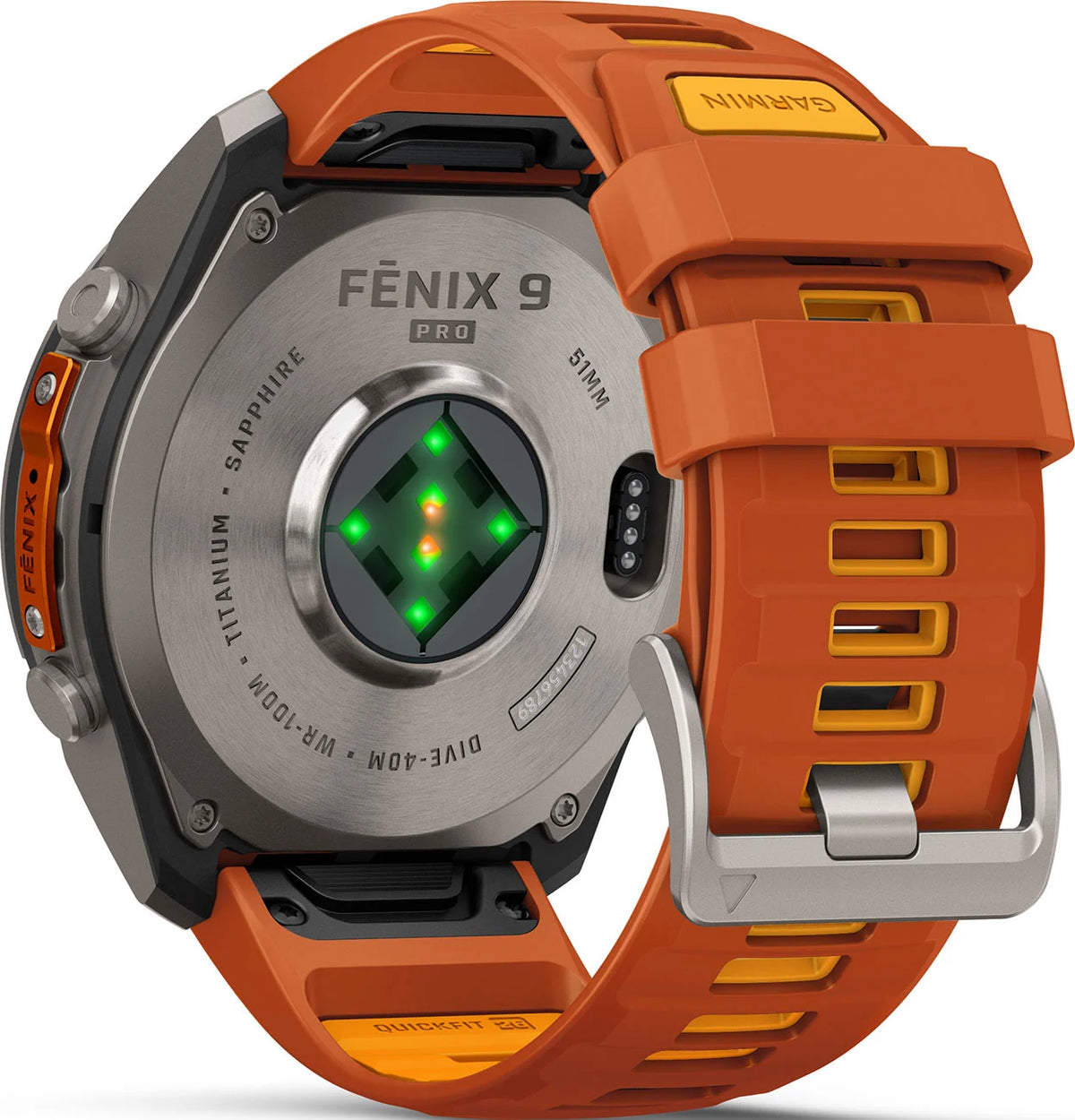 Smartwatch Garmin Fenix 9 Pro 51mm Titanio AMOLED GPS Autumn Orange 010-04337-05
