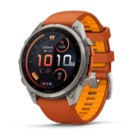 Smartwatch Garmin Fenix 9 Pro inReach 47 mm Titanio Autumn Orange/Spark Orange 010-04336-00
