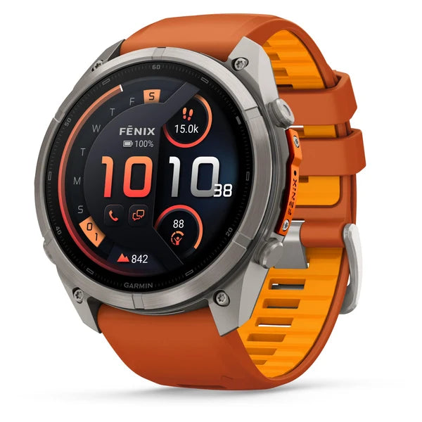 Smartwatch Garmin Fenix 9 Pro inReach 51 mm Titanio Autumn Orange/Spark Orange 010-04337-00