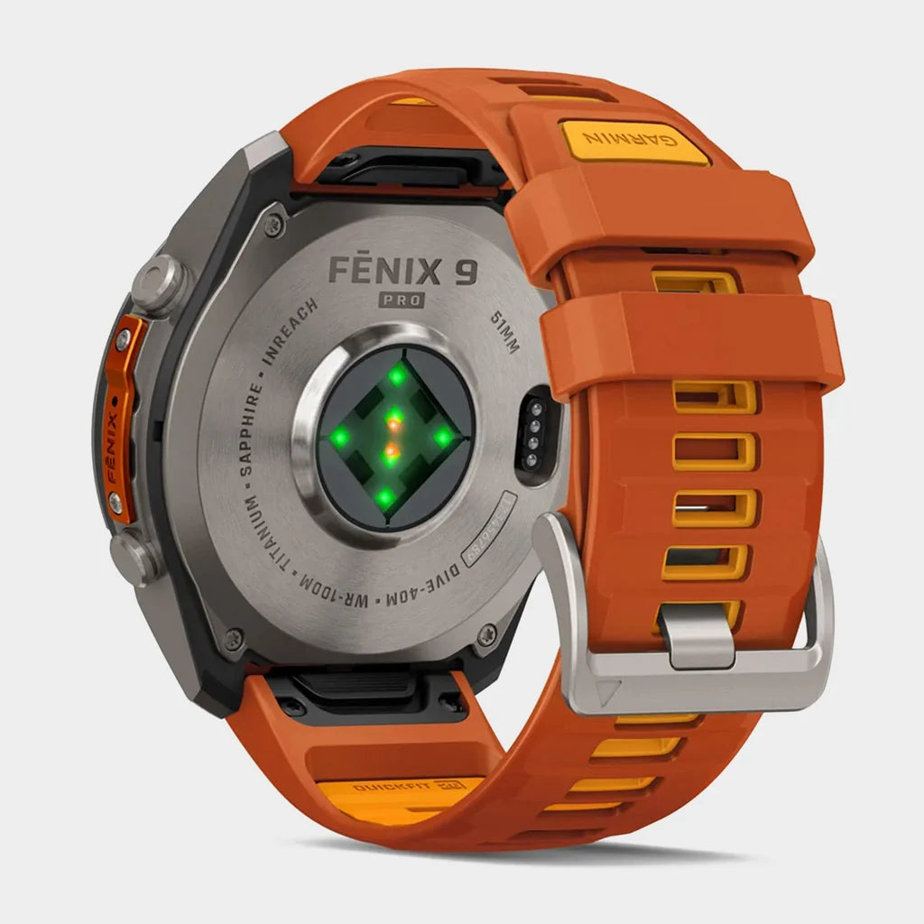 Smartwatch Garmin Fenix 9 Pro inReach 51 mm Titanio Autumn Orange/Spark Orange 010-04337-00