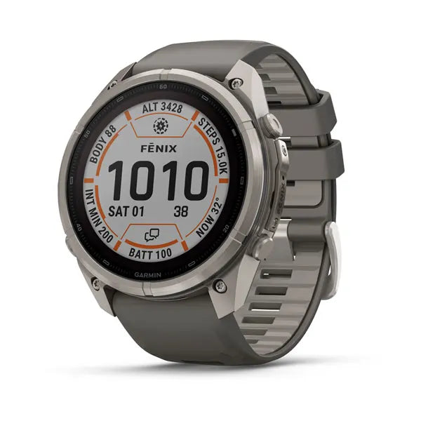 Smartwatch Garmin Fenix 9 Pro inReach Solar 51 mm Titanio Pebble Gray/Silver Gray GPS 010-04339-00
