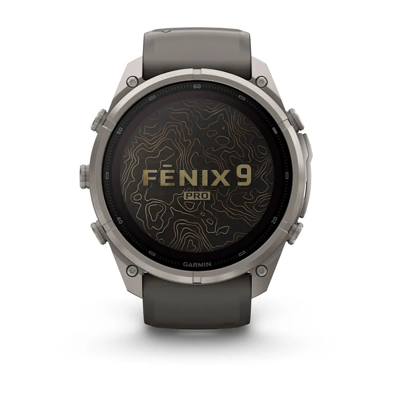 Smartwatch Garmin Fenix 9 Pro inReach Solar 51 mm Titanio Pebble Gray/Silver Gray GPS 010-04339-00