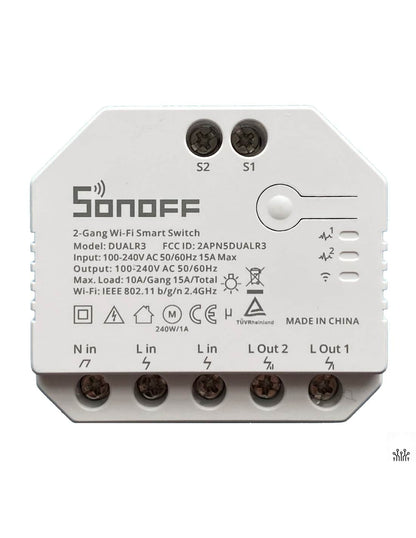 Sonoff Dual R3 Controla aparatos eléctricos o iluminación