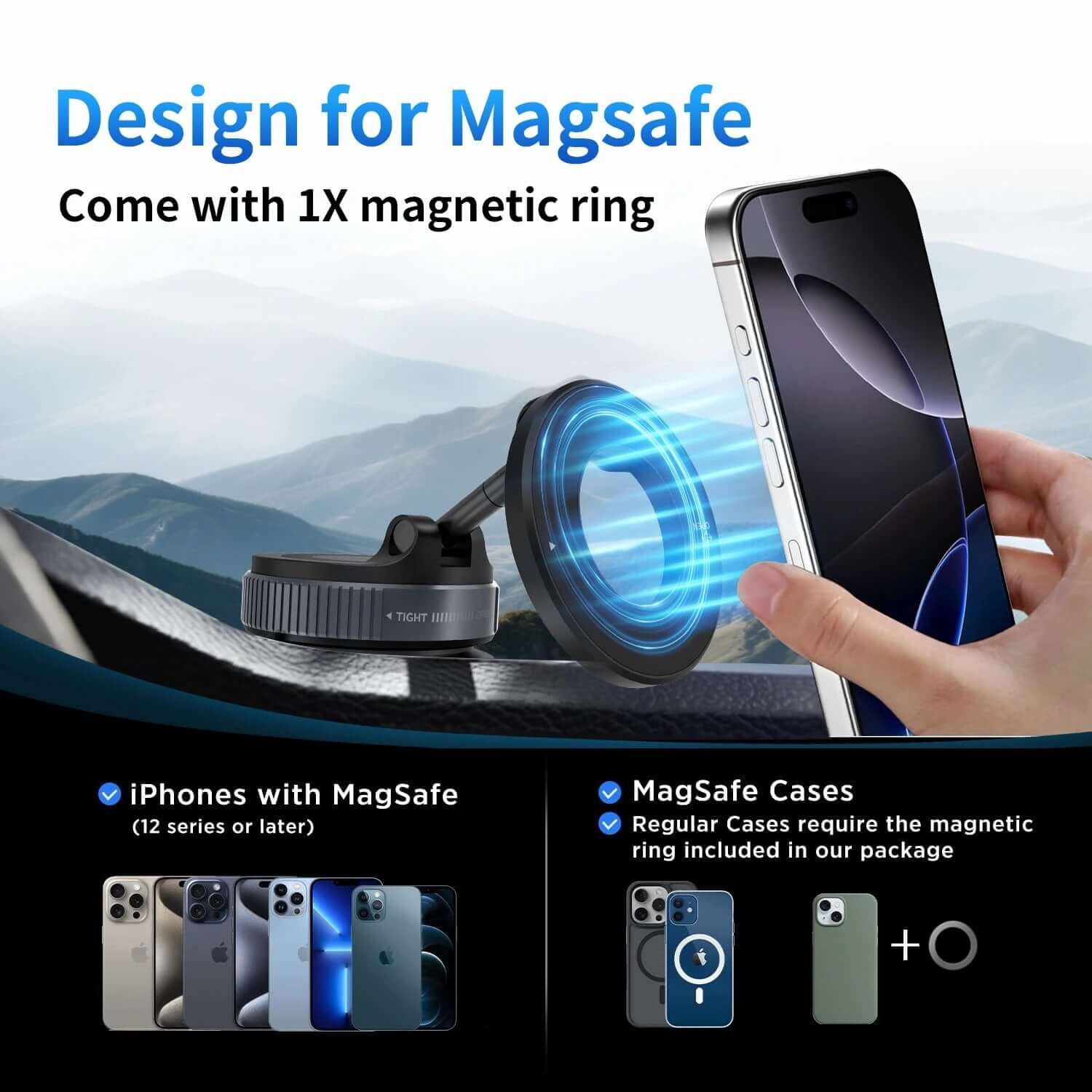 Soporte magnético fuerte para teléfono de coche Diseño plegable 360 ° K007 Costa Rica