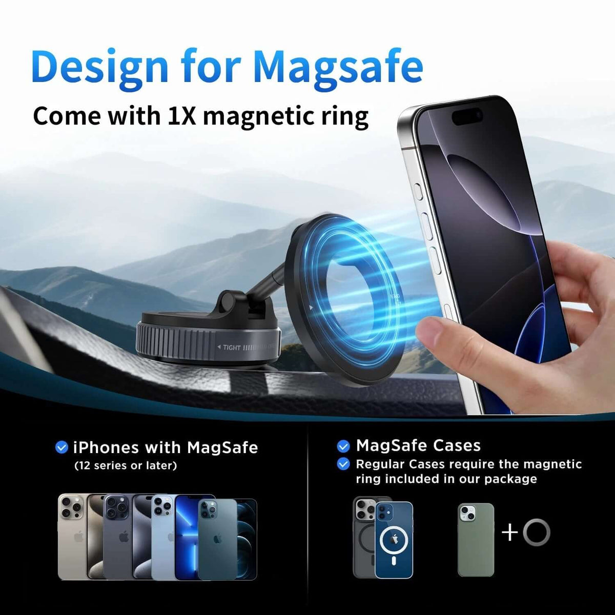 Soporte magnético fuerte para teléfono de coche Diseño plegable 360 ° K007 Costa Rica