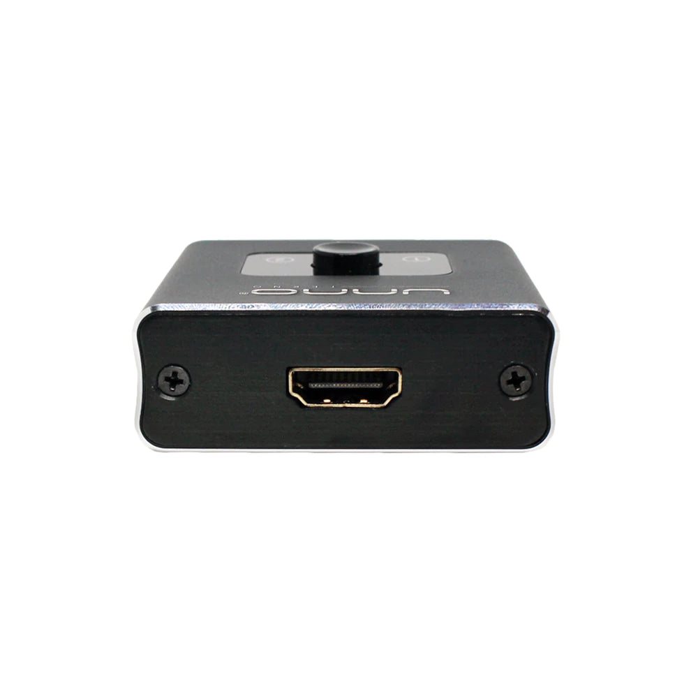 SPLITTER/SWITCH HDMI BIDIRECCIONAL 4K 2 PUERTOS UNNO TEKNO HB1201BK