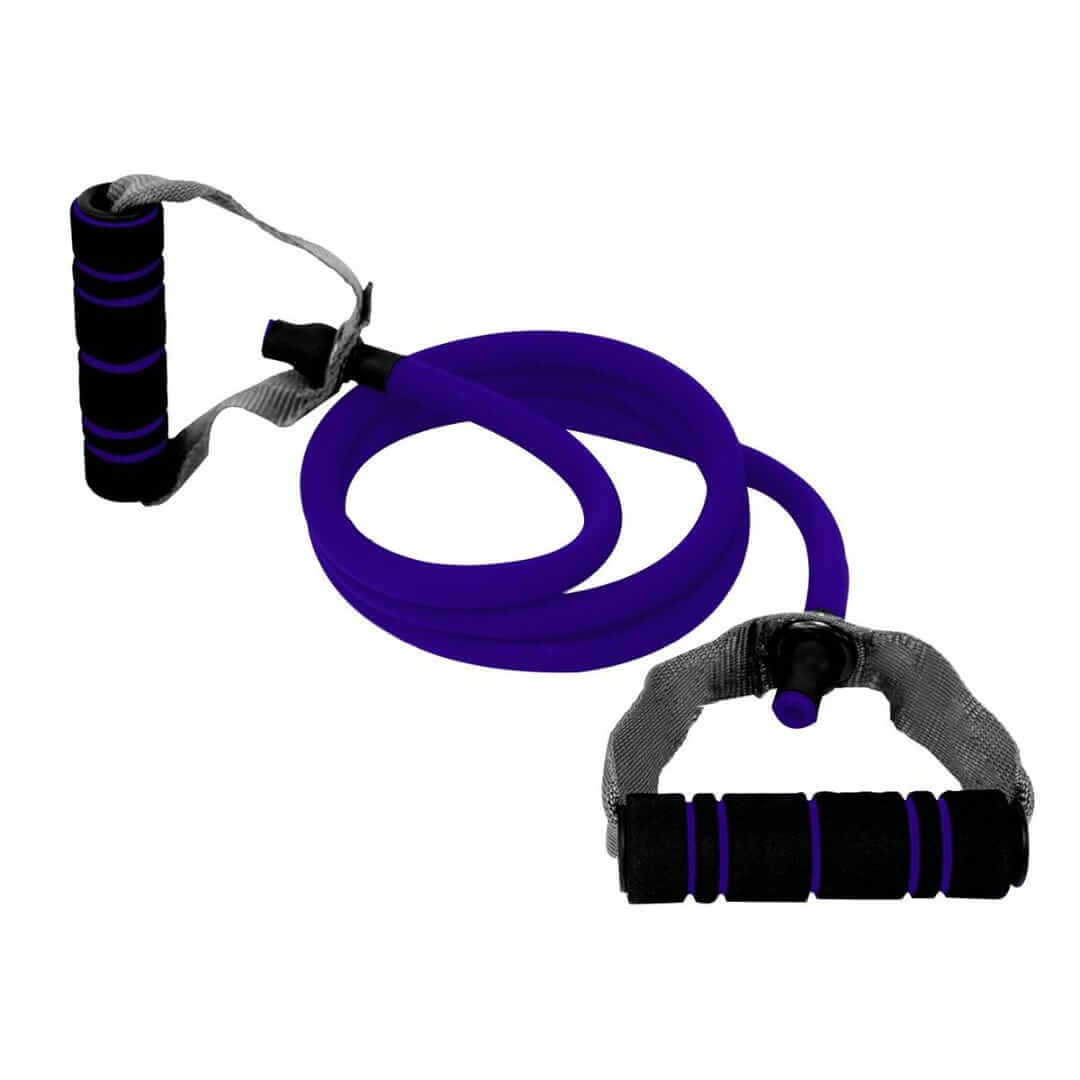 Banda de resistencia Stingray SFLIG-M en color púrpura, ideal para mejorar fuerza y flexibilidad.