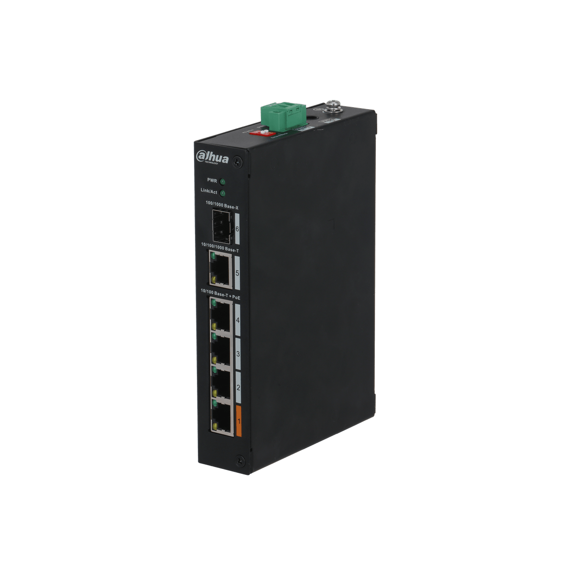 Switch Dahua PFS3106-4ET-60 L2 PoE 4 Puertos 10/100Mbps Gigabit SFP