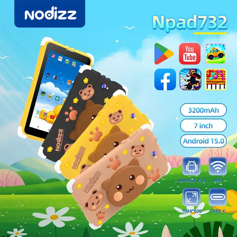 Tablet para niños Nodizz Npad732 red 5G Wifi 4/128GB Costa Rica