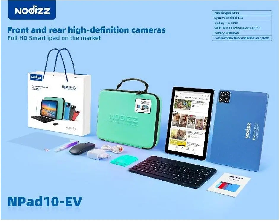 Tablet Nodizz Npad10-EV combo completo Wifi + 5G 12GB/512GB Tablet Android Costa Rica