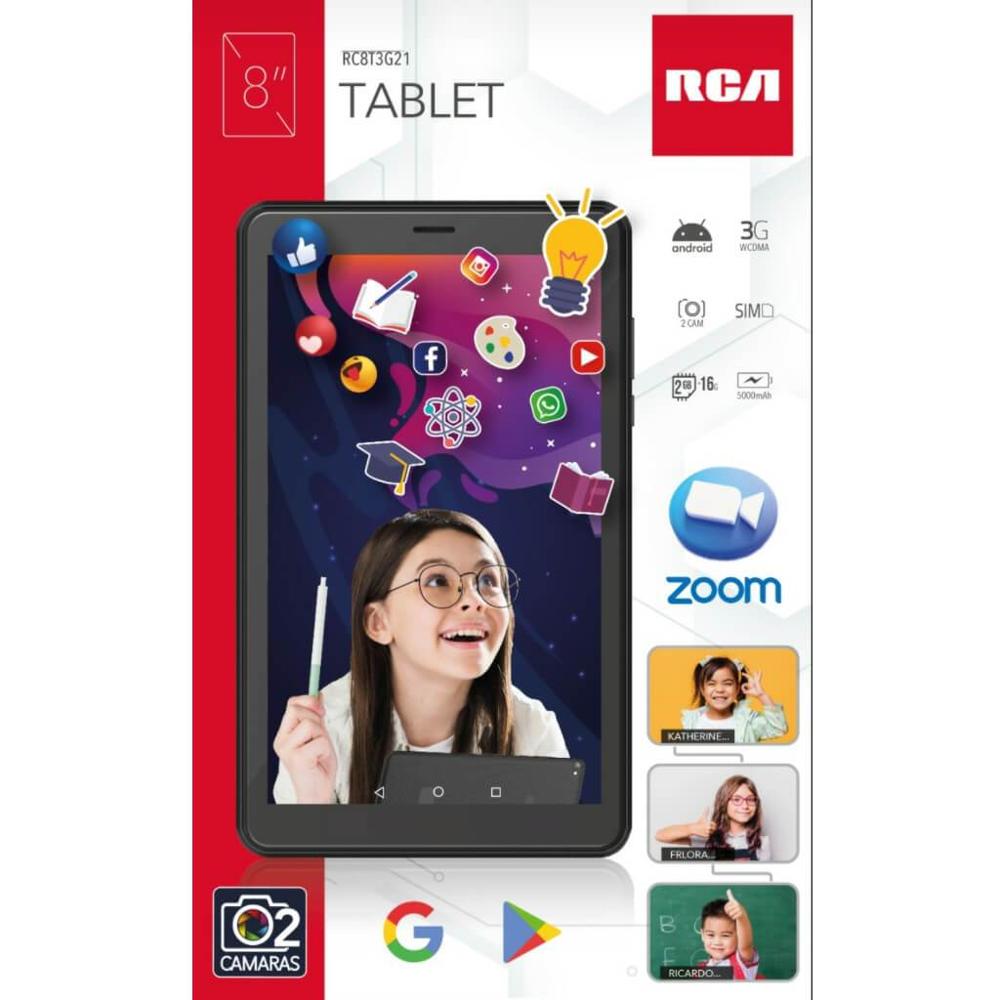 Tablet RCA 8 Pulgadas 3G 2GB RAM 16GB Android 10 RC8T3G21