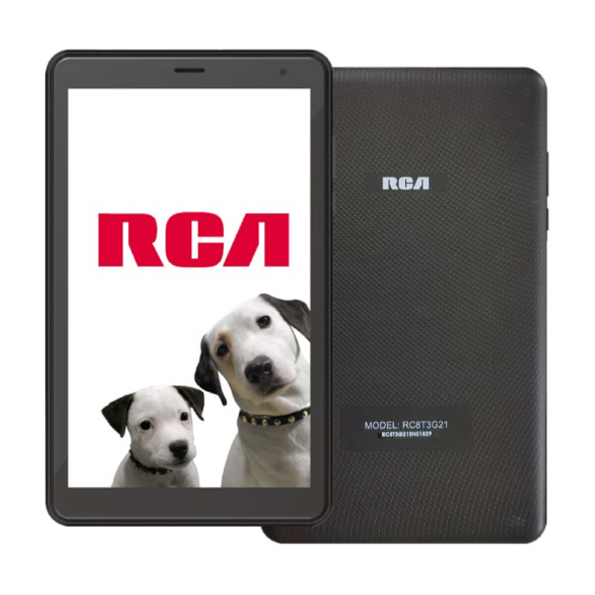 Tablet RCA 8 pulgadas 3G con diseño elegante y pantalla LED, ideal para trabajo y entretenimiento.