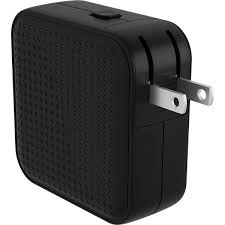 Cargador USB-C GaN 70W Targus HyperJuice en color negro, ideal para carga rápida.