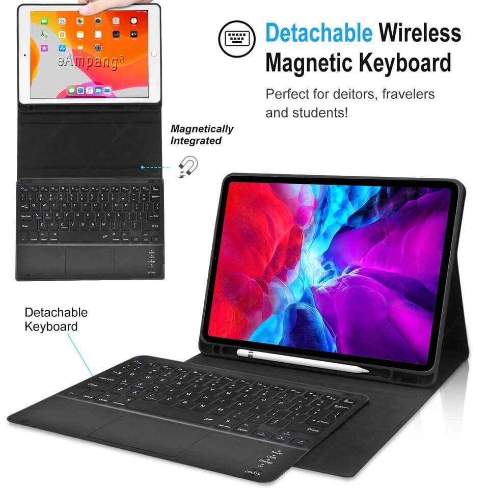 Teclado Mágico Para Funda Para Teclado 9Th 8Th 7Th 10Th Generation Para Ipad Air 2 3 4 5, 10,9 Pro 9,7 10,5 11 12,9 2021 2022 Tablets Costa Rica