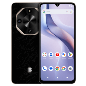 Teléfono celular Blu G75 negro 256GB con diseño elegante y pantalla táctil.