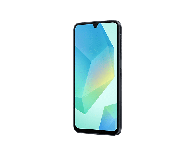 Alt Tag: Teléfono Celular Galaxy A16 8Gb/256Gb Black smartphone frontal con pantalla Super AMOLED 6.7" y diseño negro elegante