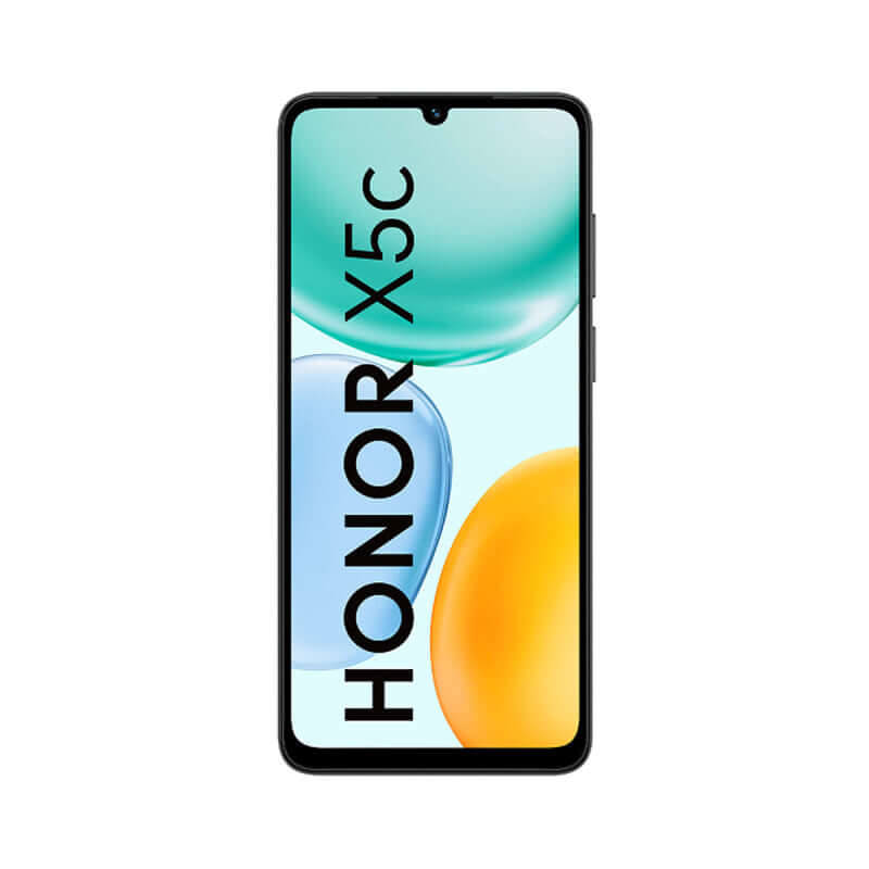 Teléfono Honor X5C 4GB 64GB negro con pantalla táctil, diseño moderno y alto rendimiento.