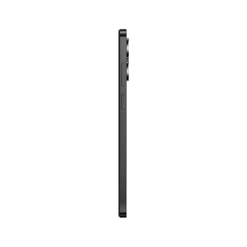 Teléfono Honor X5C 4GB 64GB negro visto de lado, diseño elegante y moderno con botones de control