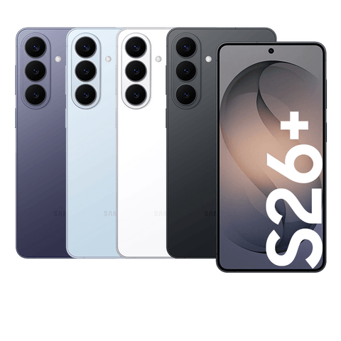 Teléfono S26 Plus 12GB 256GB en diferentes colores y diseño moderno.