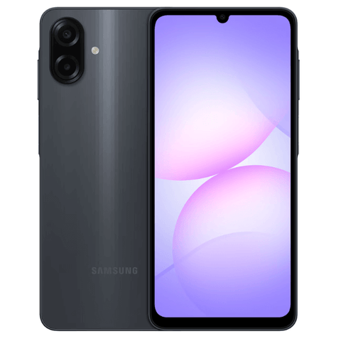 Teléfono Samsung Galaxy A07 Edición Especial, 4GB/64GB Black, diseño elegante y pantalla amplia.