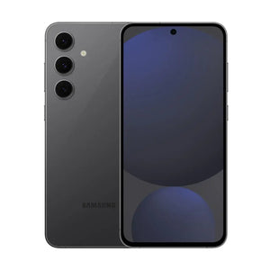 teléfono Samsung Galaxy S24 FE 8GB 256GB en color negro con pantalla dinámica y diseño elegante.
