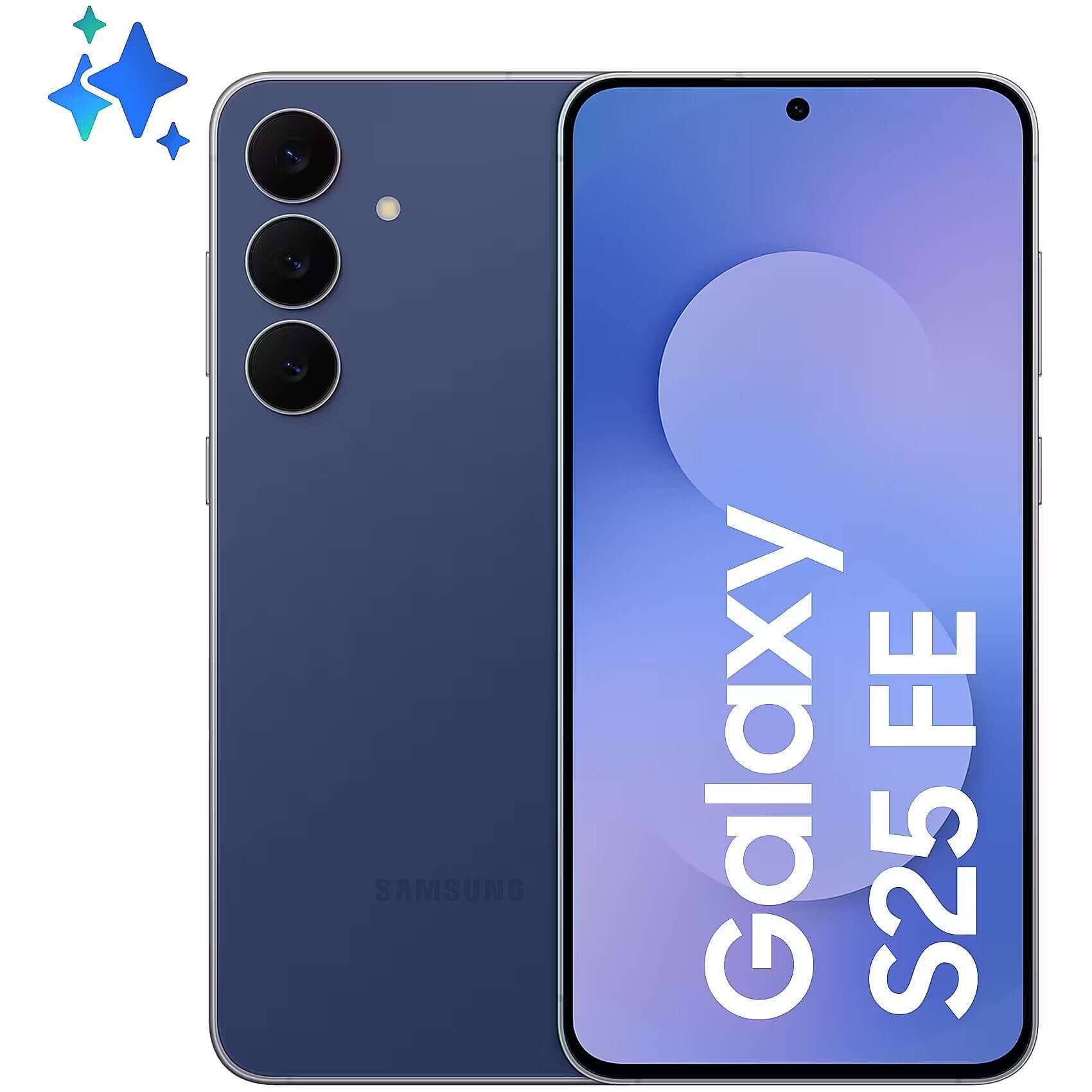 Teléfono Samsung Galaxy S25 FE 5G 8GB 256GB navy con diseño moderno y pantalla AMOLED