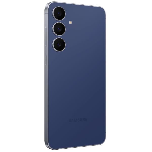 Teléfono Samsung Galaxy S25 FE 5G 8GB 256GB navy con diseño elegante y cámara profesional.